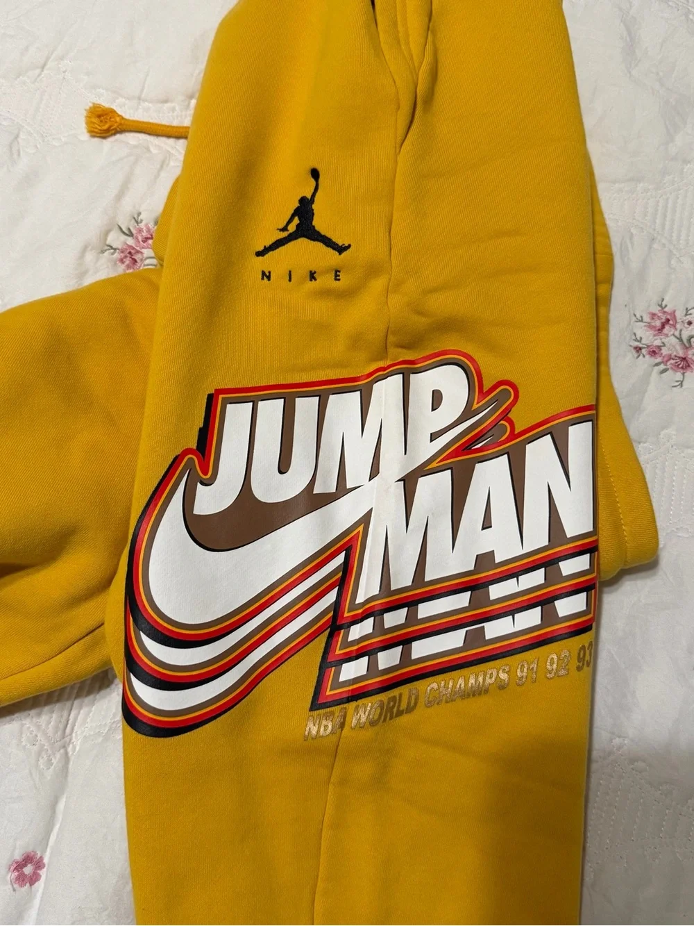 Jordan Jumpman Mustard Yellow Fleece Sweatpants, Men’s XXL